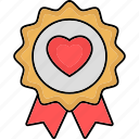 badge, heart, love, charity, valentine, romance, romantic, wedding, favorite