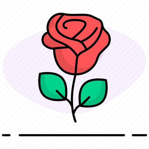 Red rose, flower, rose, green, background, valentines-day, nature icon - Download on Iconfinder