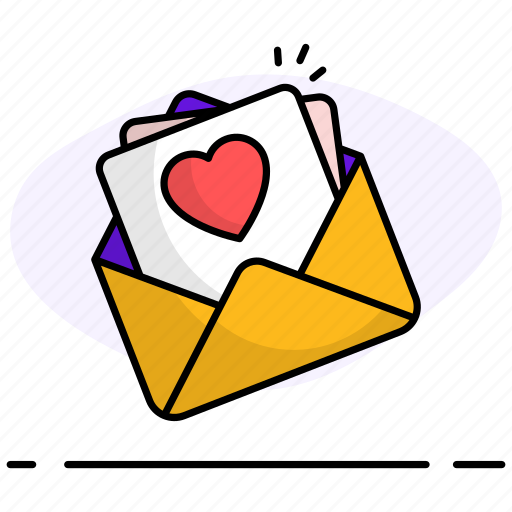 Love letter, love, heart, letter, valentine, message, love-message icon - Download on Iconfinder