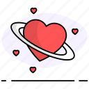 heart planet, cupid, heart-emoji, wedding, emoji, emoticon, valentine, love-emoji, romance