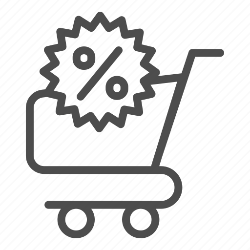 Store, cart, sale, percentage, discount, shop, commerce icon - Download on Iconfinder