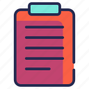 clipboard, document, checklist, report, paper, file, business, task