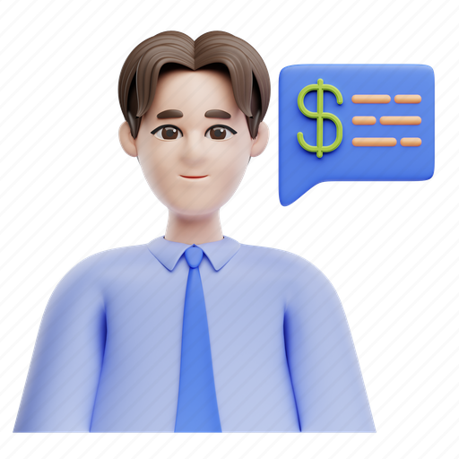 Financial, advice, dollar, money, payment, cash 3D illustration - Download on Iconfinder