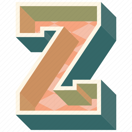 3d alphabet, 3d letter, alphabet letter z, capital letter z, z icon - Download on Iconfinder