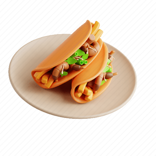 Banh xeo, vietnames food, asian food, traditional food 3D illustration - Download on Iconfinder