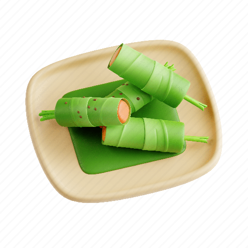 Goi cuon, roll, vietname food, traditional food 3D illustration - Download on Iconfinder
