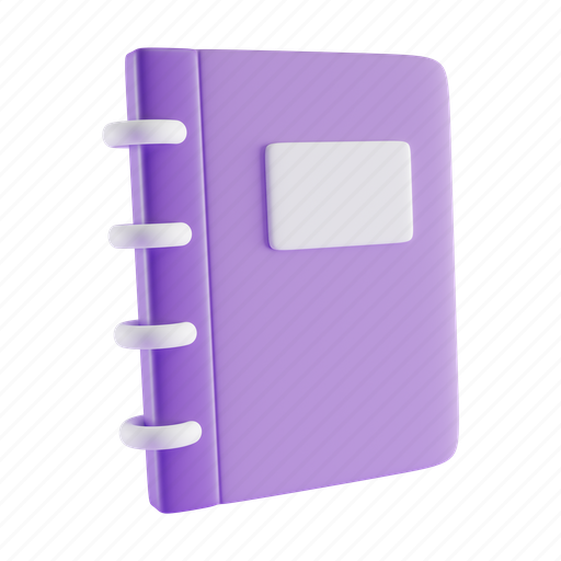 Agenda, book, education, bookmark, notebook 3D illustration - Download on Iconfinder