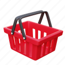 basket, shopping, cart, bag, trolley 