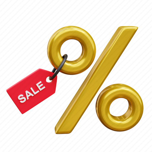 Sale, discount, offer, tag 3D illustration - Download on Iconfinder