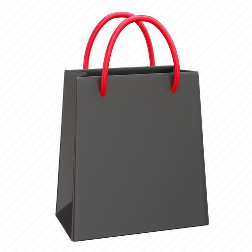 Bag, shop, shopping, paper bag, shopping bag 3D illustration - Download on Iconfinder
