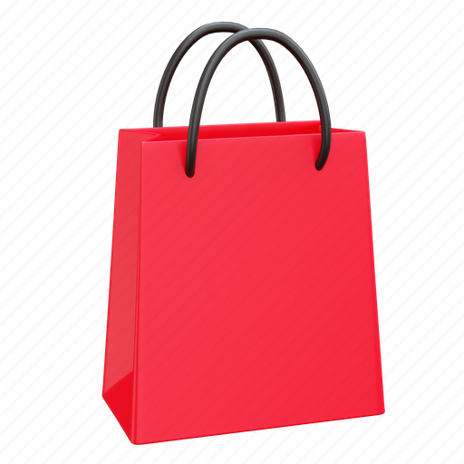 Bag, shop, shopping, paper bag, shopping bag 3D illustration - Download on Iconfinder