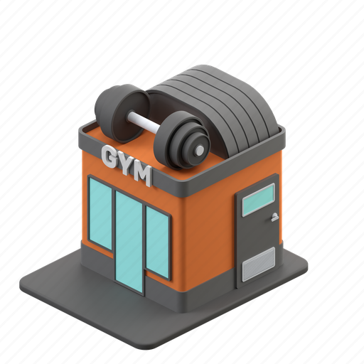 Gym, fitness, workout, fit, sport, healthy, training 3D illustration - Download on Iconfinder