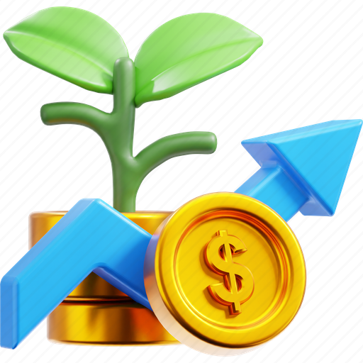 Investment, growth, money, finance, business, coin, plant icon - Download on Iconfinder