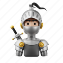knight, character, costume, avatar, medieval 