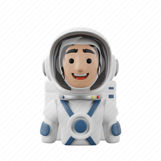Astronaut, female, woman, outer space, person 3D illustration - Download on Iconfinder