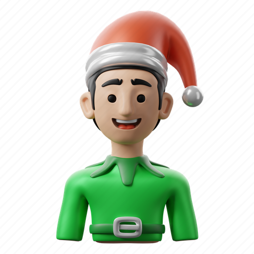 Christmas, elf, worker, xmas, holiday 3D illustration - Download on Iconfinder