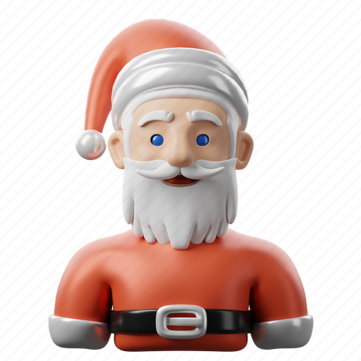 Santa, claus, santa claus, xmas, holiday, winter 3D illustration - Download on Iconfinder