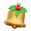 bell, christmas, decoration, ornament, mistletoe
