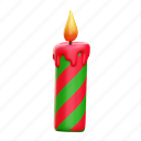 candle, light, flame, christmas, decoration