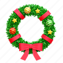 wreath, christmas, decoration, ornament, garland
