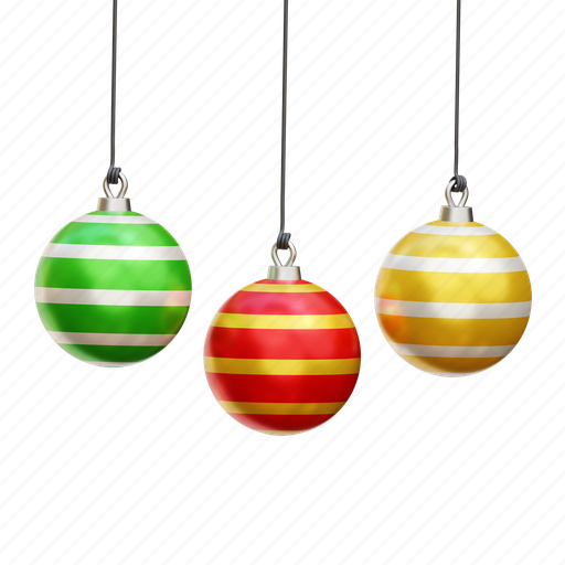 Christmas ball, christmas, decoration, ornament, ball 3D illustration - Download on Iconfinder