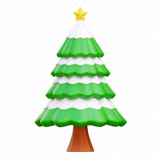 Christmas tree, decoration, christmas, tree, ornament 3D illustration - Download on Iconfinder