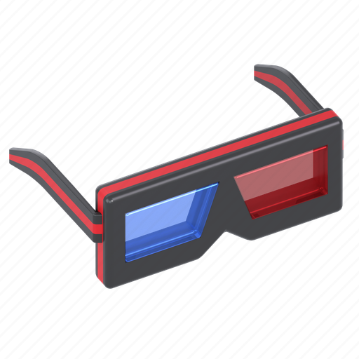 Glasses, 3d glasses, goggles, eyeglasses, spectacles icon - Download on Iconfinder