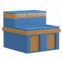 fire, station, emergency, facility, cityscape, building, architecture