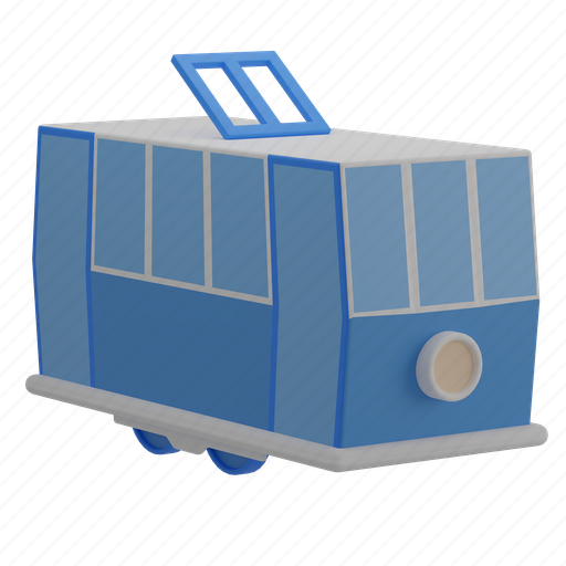 Tram, vehicle, public, trasportation, cable, car, train icon - Download on Iconfinder