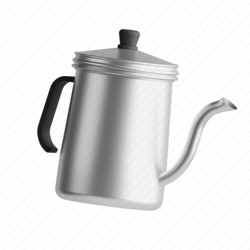 Coffee kettle, drink, hot, tea 3D illustration - Download on Iconfinder