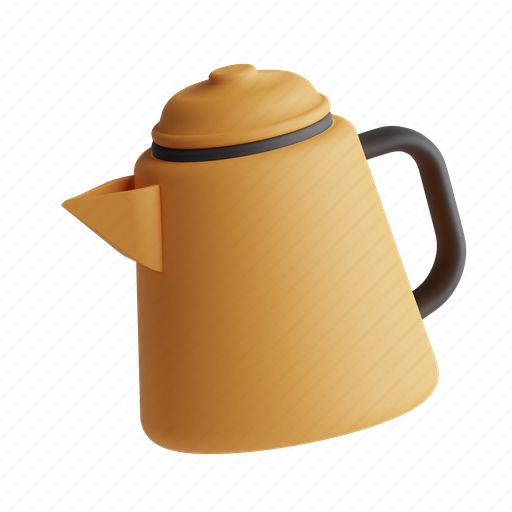 Coffee pot, drink, hot 3D illustration - Download on Iconfinder