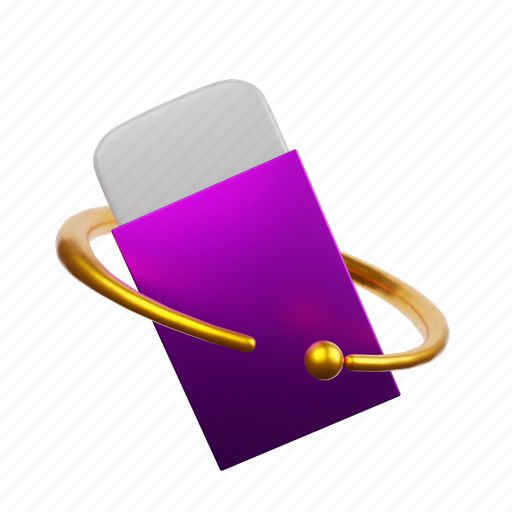 Eraser, erase, delete, remove, design tools, design graphic, design icon 3D illustration - Download on Iconfinder