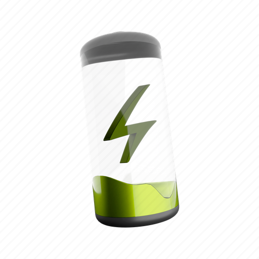 Png, glass power battery, battery, eco, voltage, technology, charger 3D illustration - Download on Iconfinder