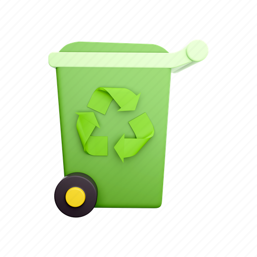 Png, bin, trash, garbage, recycle, container, eco 3D illustration - Download on Iconfinder
