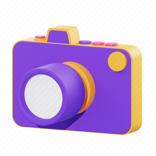 Camera, dlsr, photography, photo, video, electronic, technology 3D illustration - Download on Iconfinder