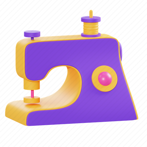 Sewing, machine, technology, device, electronic, electricity, clothes 3D illustration - Download on Iconfinder