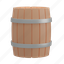 barrel, storage, container, farm, element, agriculture 