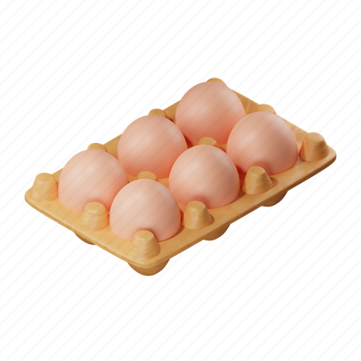 Eggs, food, chicken, cooking 3D illustration - Download on Iconfinder