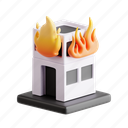 fire, building, flame, accident, house