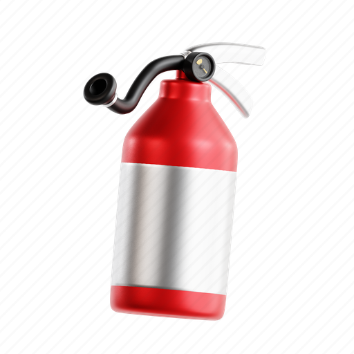 Fire extinguisher, safety, emergency, security, protect 3D illustration - Download on Iconfinder