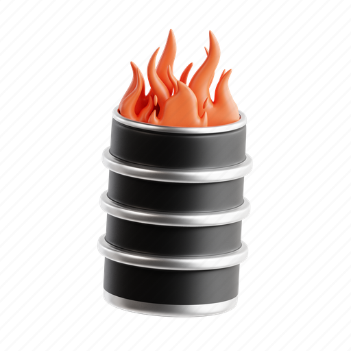 Flame, firefighter, drum, burning, hot 3D illustration - Download on Iconfinder
