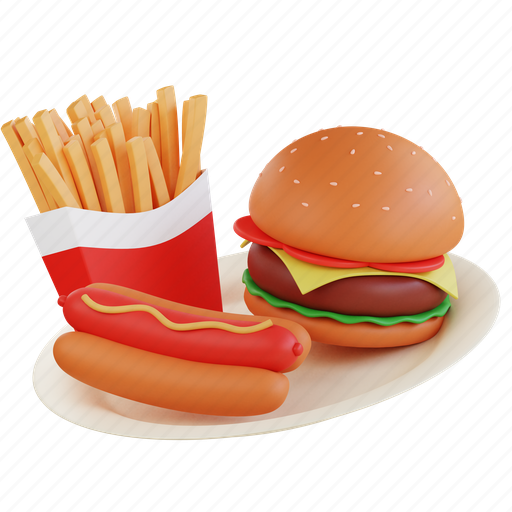 Digital, online, order, mobile, concept, food, home 3D illustration - Download on Iconfinder