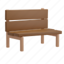 bench, chair, interior, wooden, furniture, home, decor