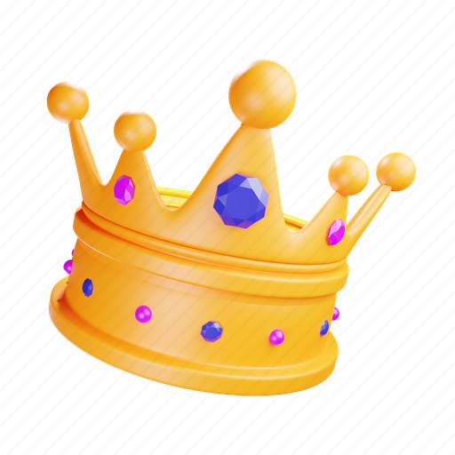 Crown, king, premium, winner 3D illustration - Download on Iconfinder