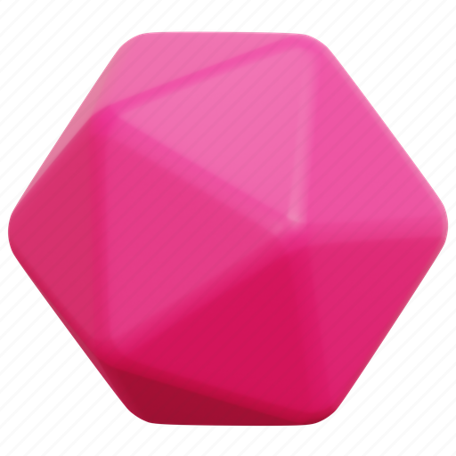 Icosahedron, geometric, shape, geometry, illustration, element, 3d icon - Download on Iconfinder