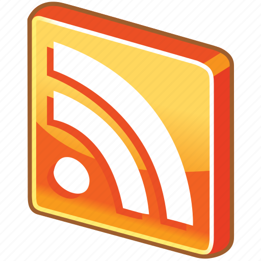 Glossy, feed, web, square, multimedia, news feed, blog icon - Download on Iconfinder