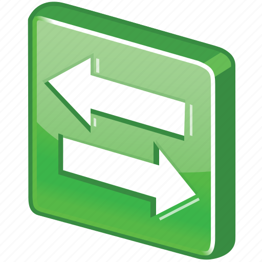 Switch, glossy, arrow, session, green, swap, change icon - Download on Iconfinder