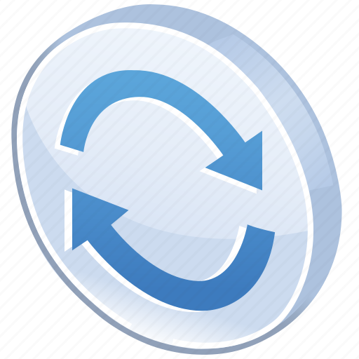 Glossy, exchange, update, refresh, reload, renew, arrow icon - Download on Iconfinder
