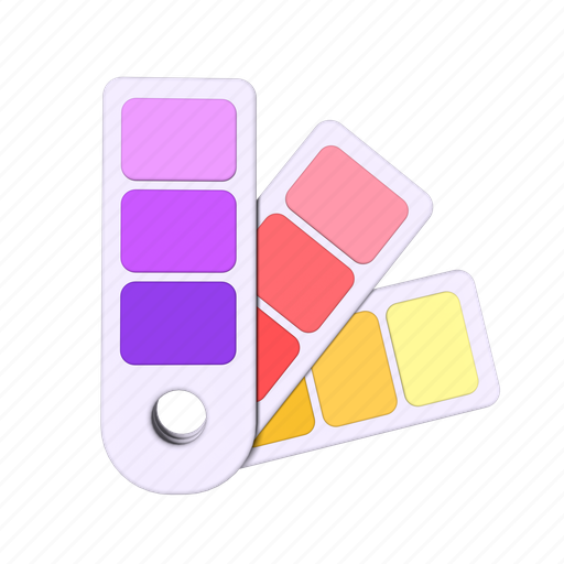Color palette, color management, color picker, color scheme, color card, graphic design, catalog 3D illustration - Download on Iconfinder