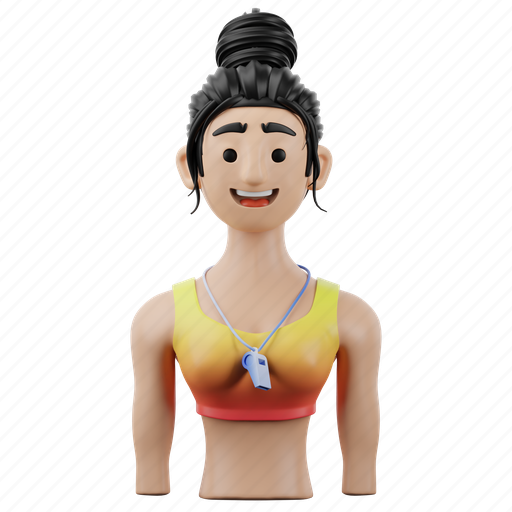 Personal, trainer, female icon - Download on Iconfinder